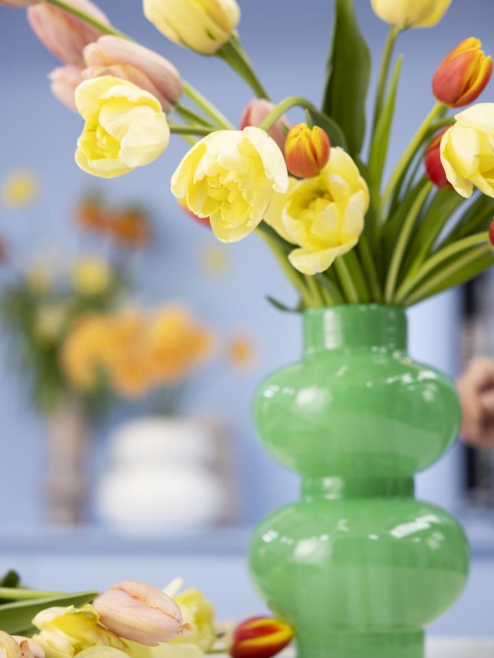 Tulpen in vaas | Tulpen schikken | DIY tulpen