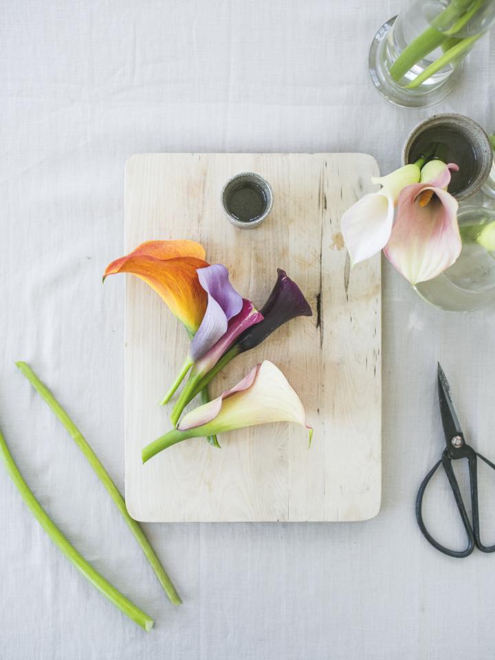 Tafeldekken met Calla Tafeldekken met Calla Mooiwatplantendoen.nl