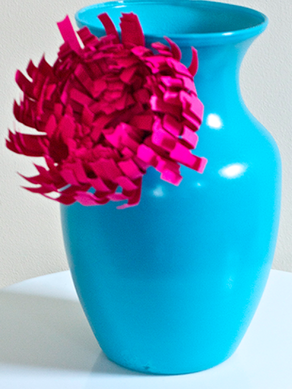 Zo maak je zelf een chrysantenvaas Doe-het-zelf chrysantenvaas